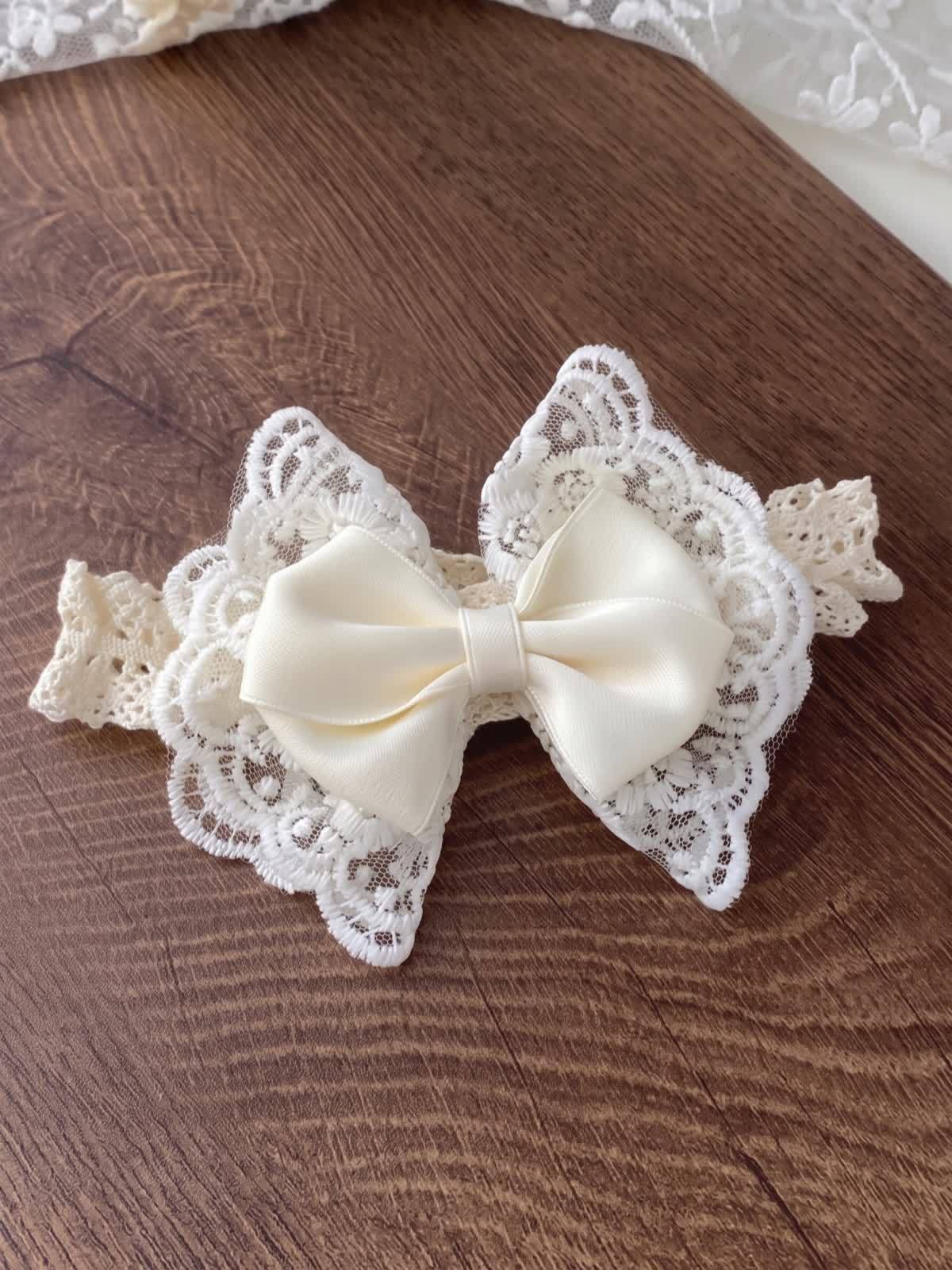 Solid With Embroidery Hairband - Narrow Band - image 9