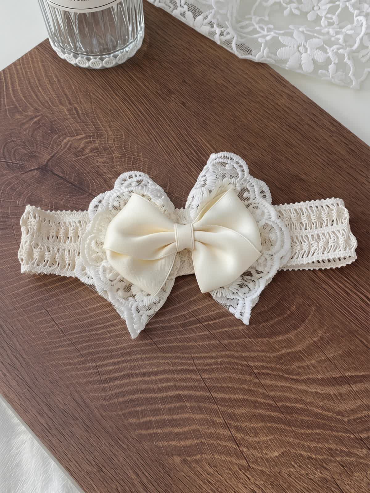 Solid With Embroidery Hairband - Wide Band - image 8