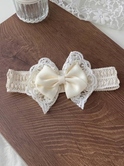 Solid With Embroidery Hairband - Wide Band - image 8