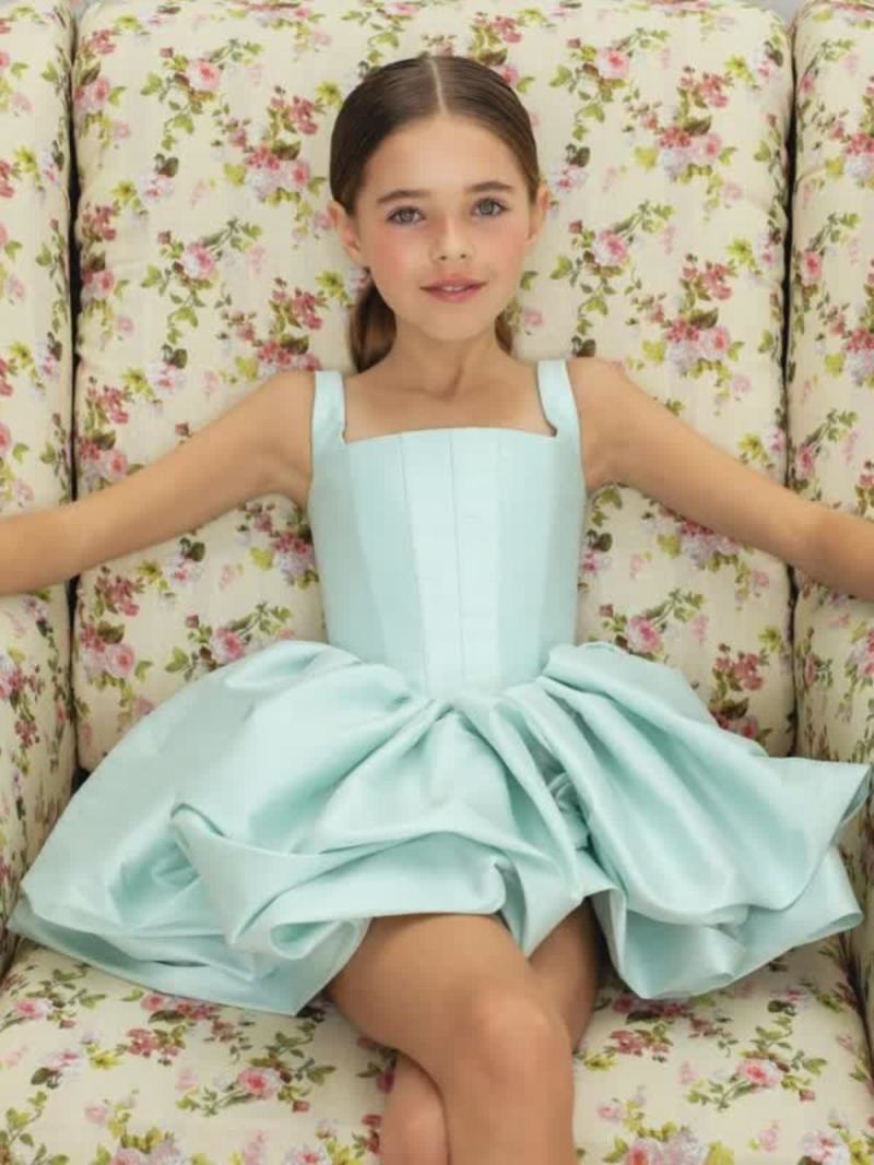 Satin Ruched Sleeveless Short Dresses - image 2