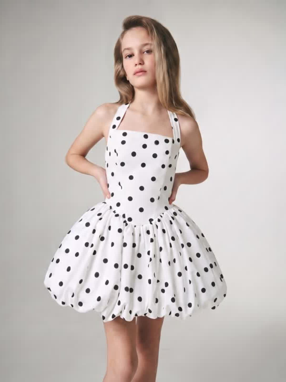 Satin Lace-up Sleeveless Short Dresses - image 3