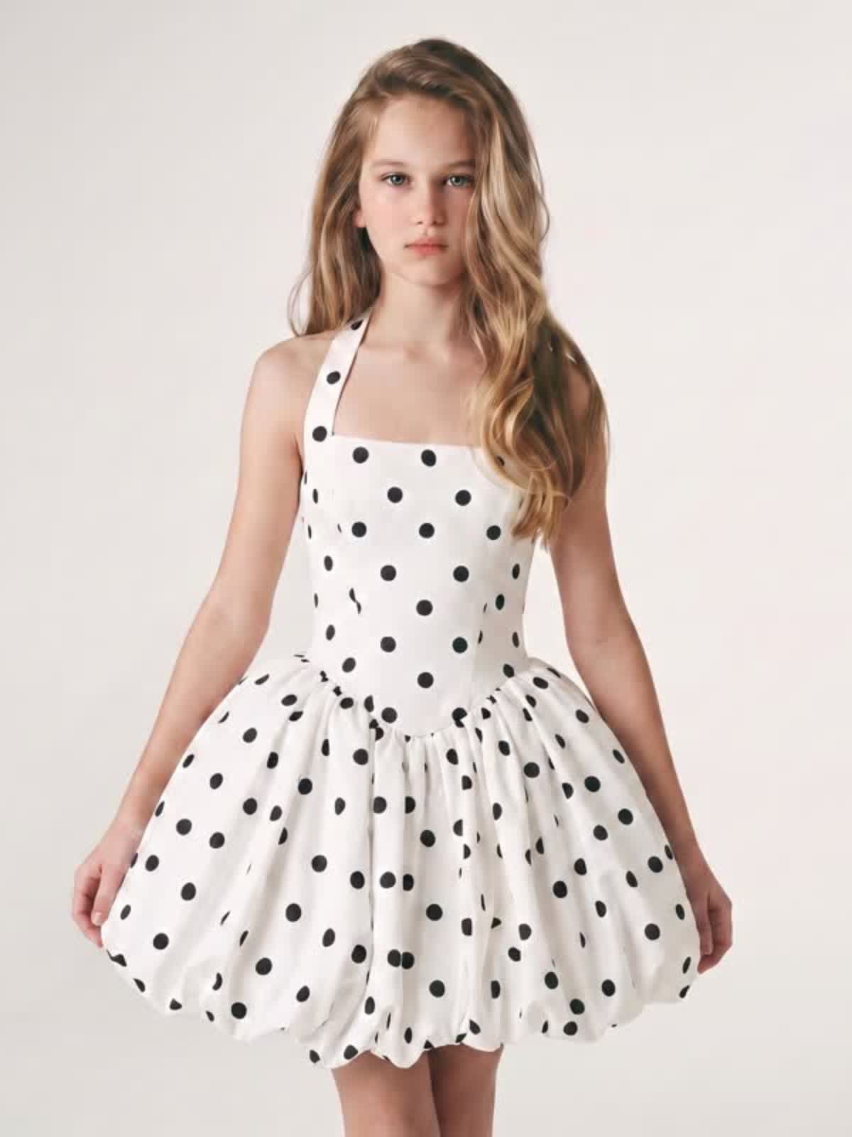 Satin Lace-up Sleeveless Short Dresses - image 4
