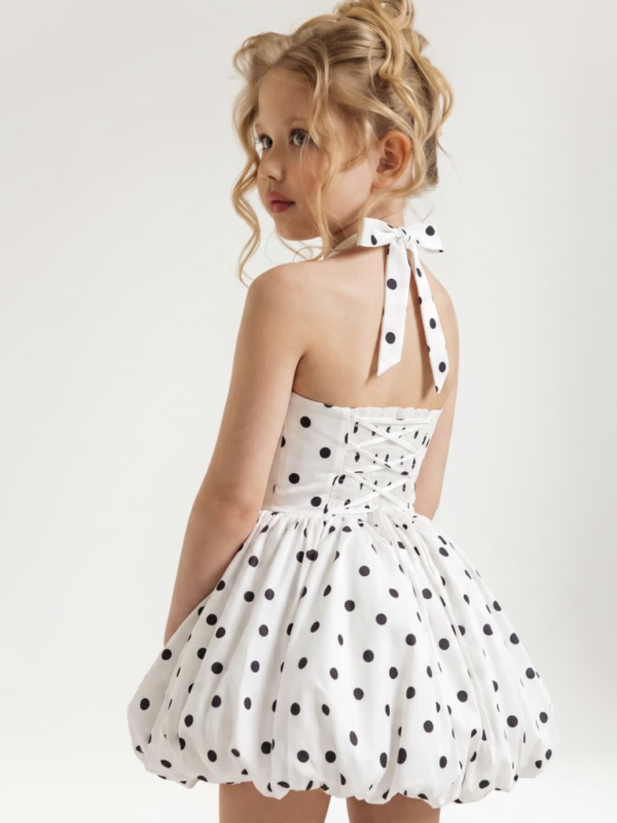 Satin Lace-up Sleeveless Short Dresses - image 2
