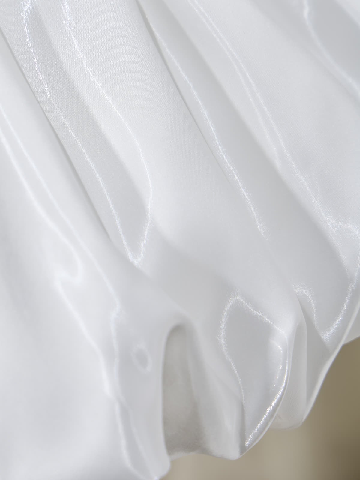 Satin Rosette Sleeveless Short Dresses - image 10