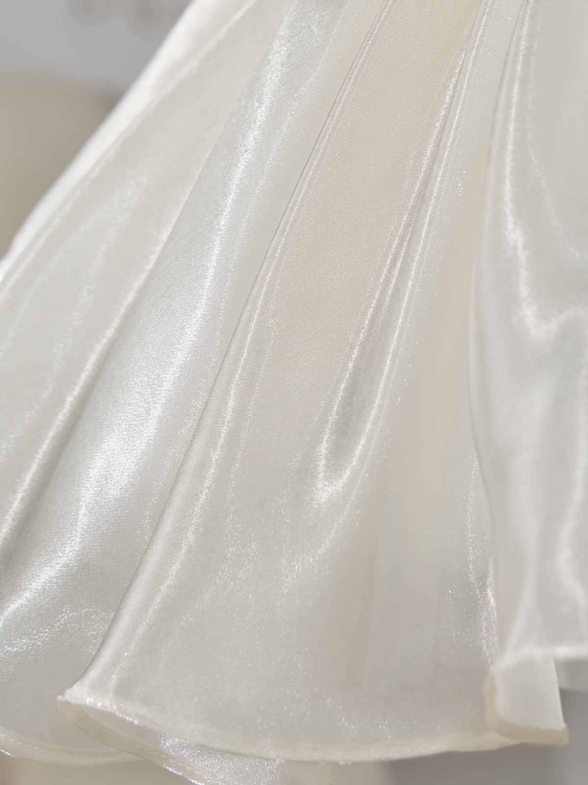 Organza Gathered Sleeveless Short Dresses - image 6