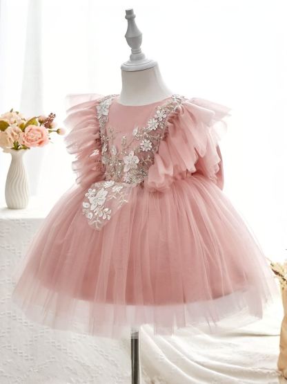 Mesh Bow Sleeveless Midi Dresses - image 4