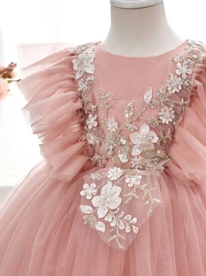 Mesh Bow Sleeveless Midi Dresses - image 6