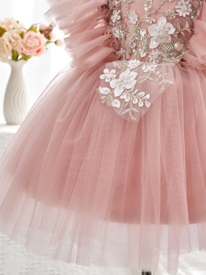 Mesh Bow Sleeveless Midi Dresses - image 7