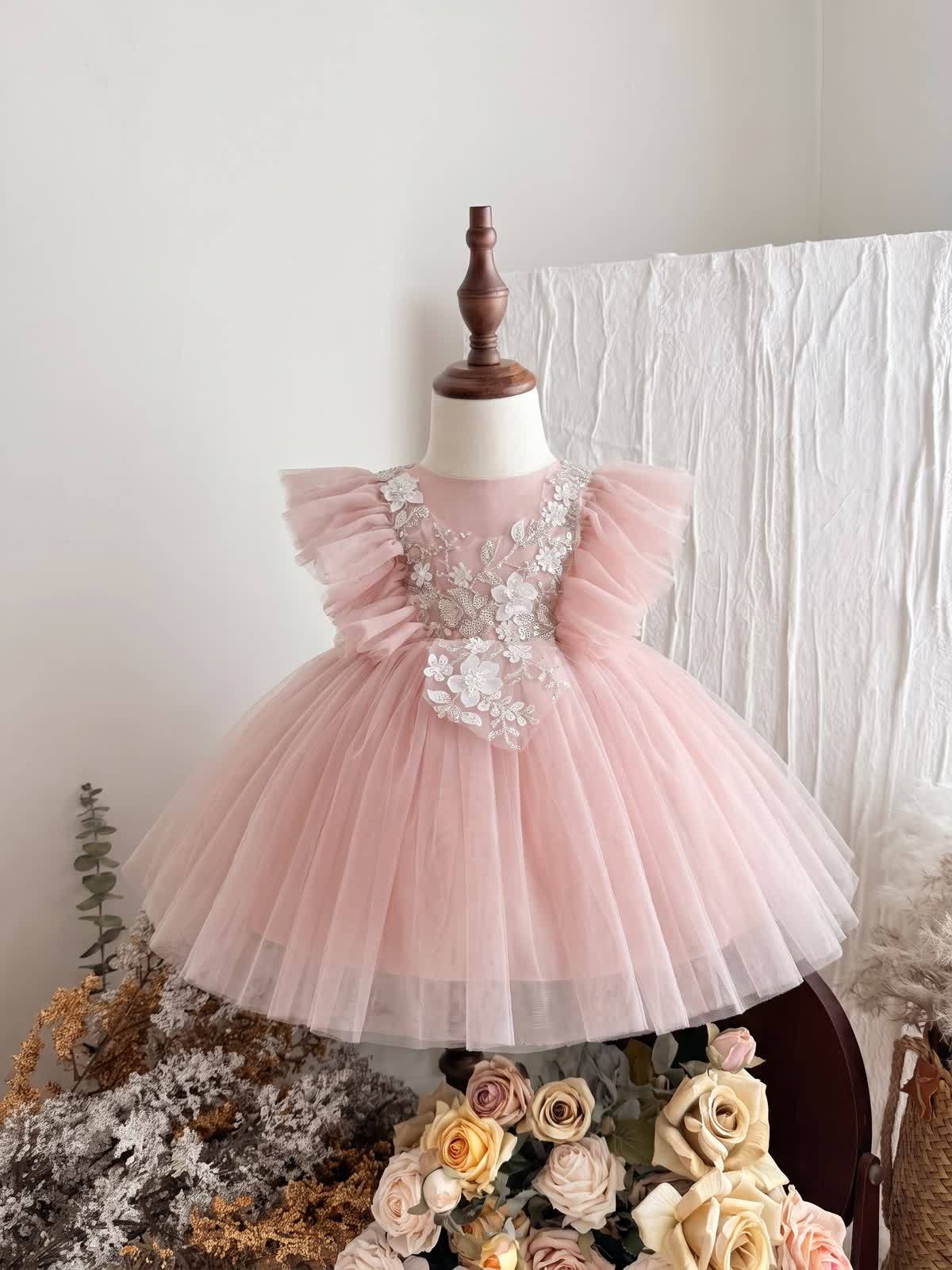 Mesh Bow Sleeveless Midi Dresses - image 3