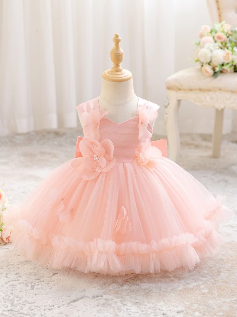 Mesh Rosette Sleeveless Midi Dresses - image 2