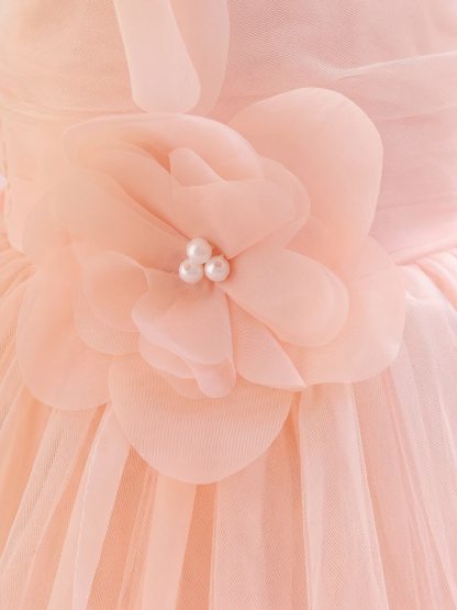 Mesh Rosette Sleeveless Midi Dresses - image 6