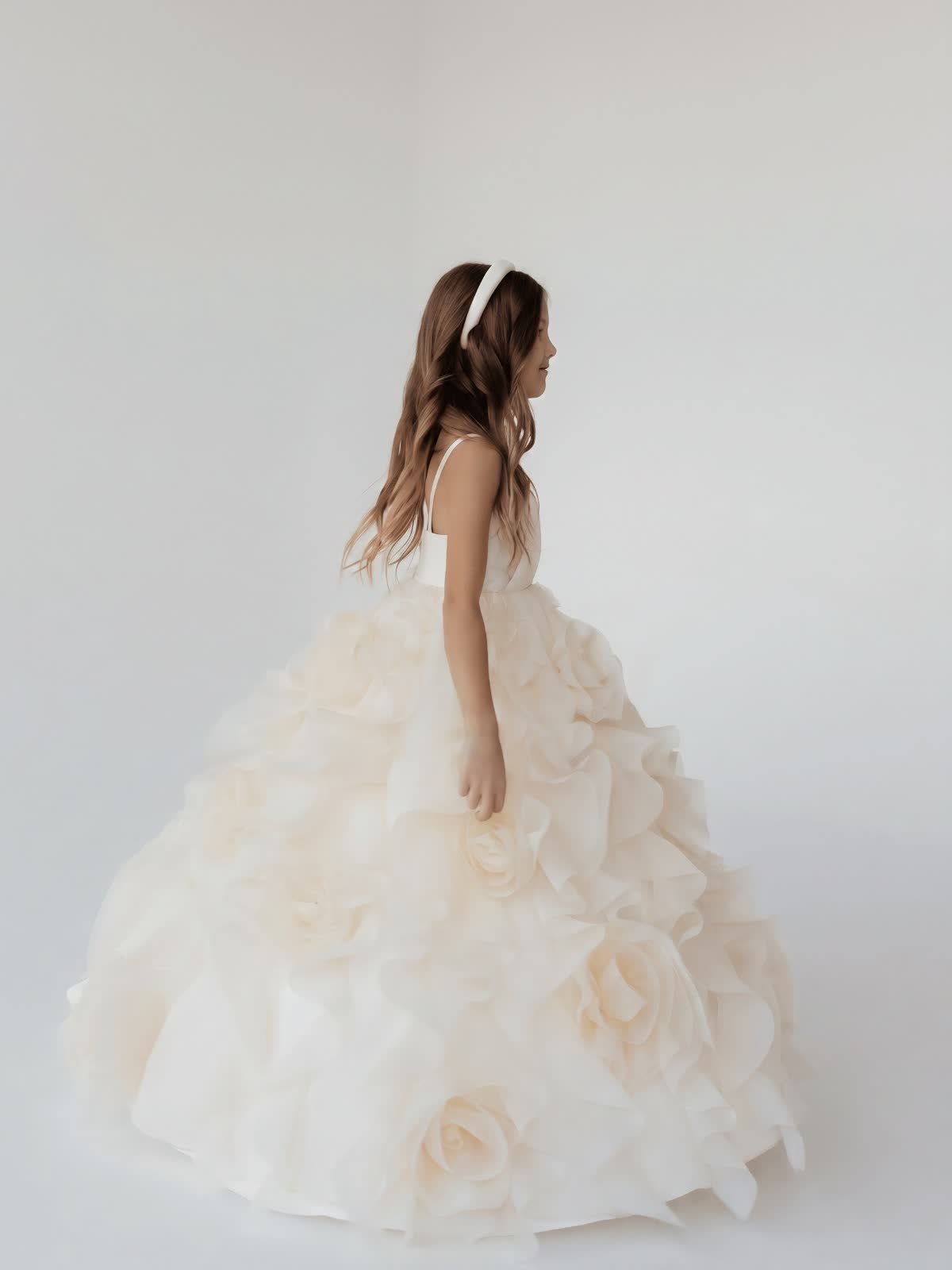 Organza Rosette Sleeveless Maxi Dresses - image 5