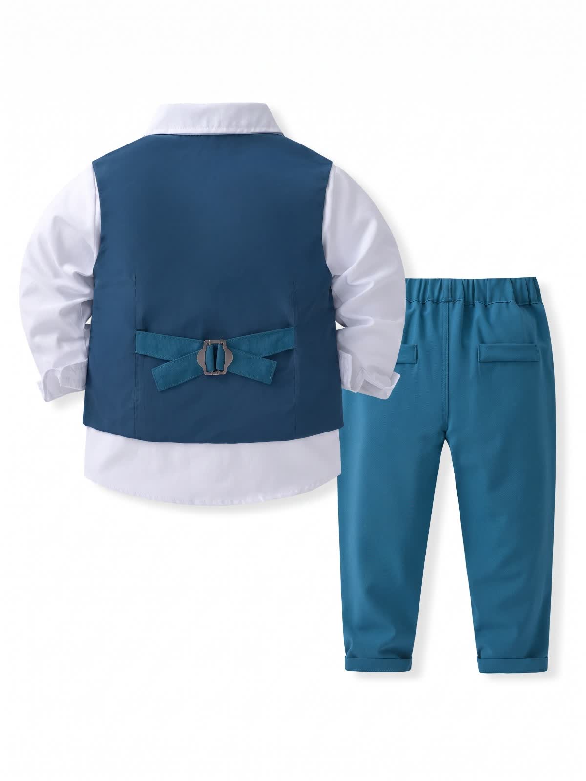 100% Cotton Bow Regular Sleeve Formal Suit - image 42