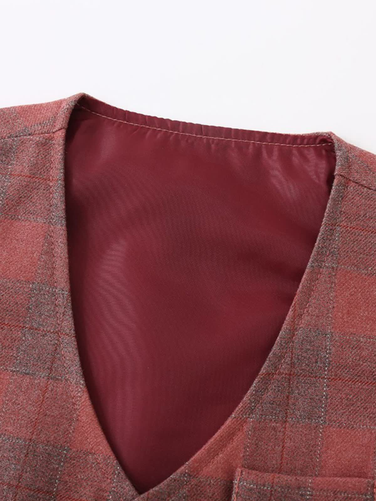 Cotton Bow Long Sleeve Regular 3-piece Formal Suit - image 8