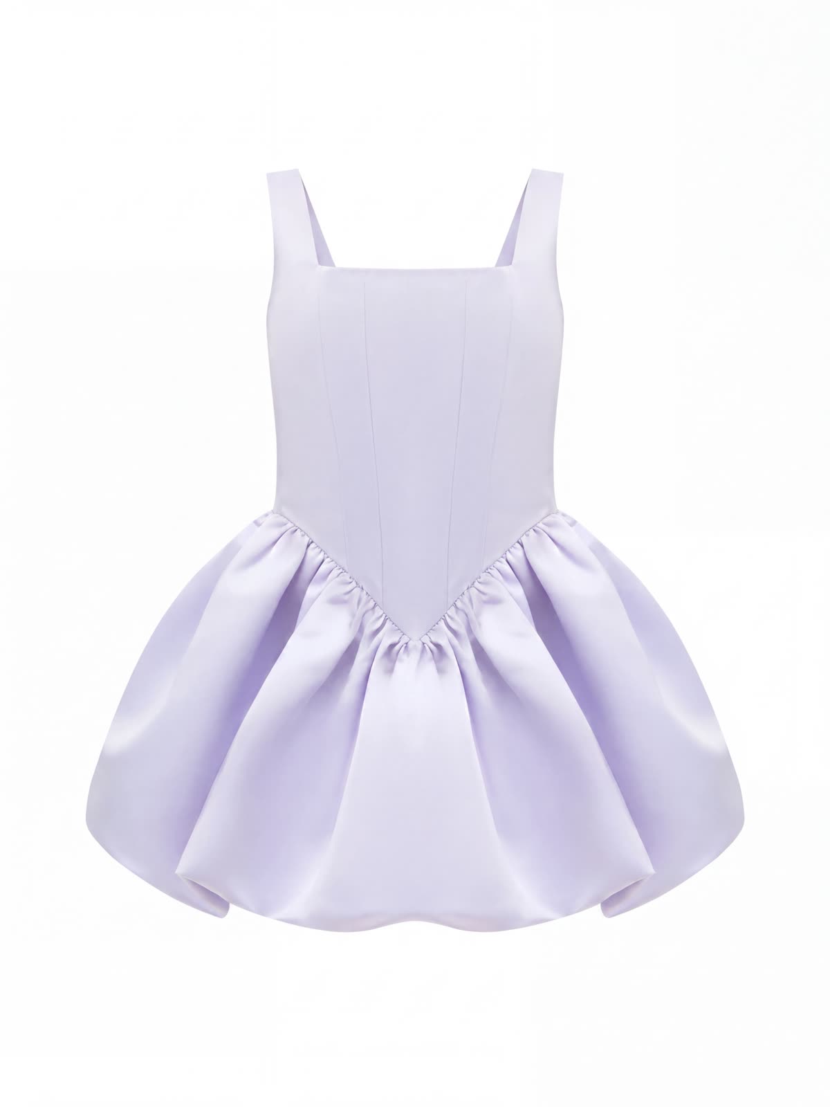 Chemical Fiber Blend Ruched Sleeveless Short Dresses - image 8