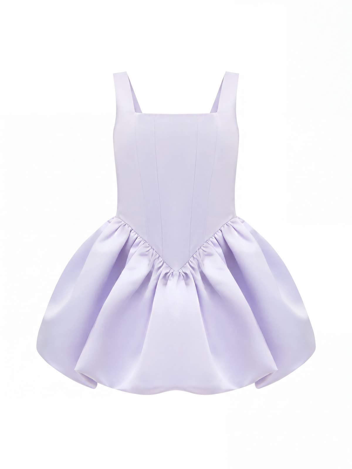 Chemical Fiber Blend Ruched Sleeveless Short Dresses - image 8