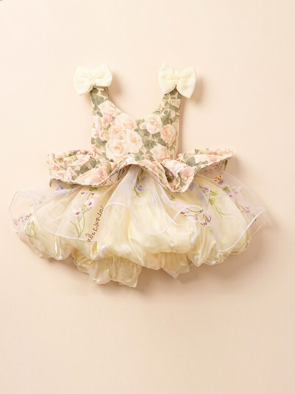 Chemical Fiber Blend Bow Sleeveless Midi Dresses - image 5