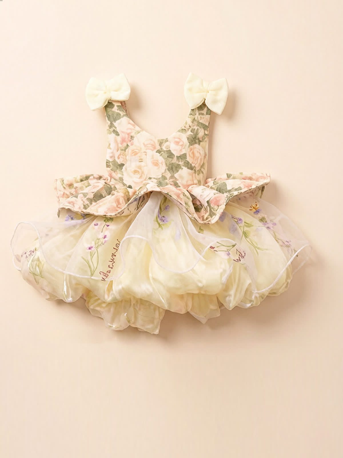 Chemical Fiber Blend Bow Sleeveless Midi Dresses - image 5