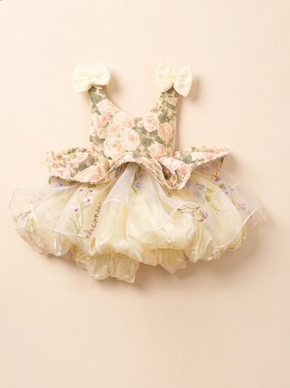 Chemical Fiber Blend Bow Sleeveless Midi Dresses - image 5