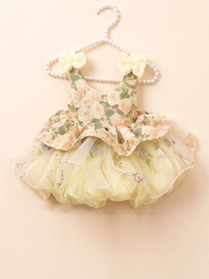 Chemical Fiber Blend Bow Sleeveless Midi Dresses - image 4