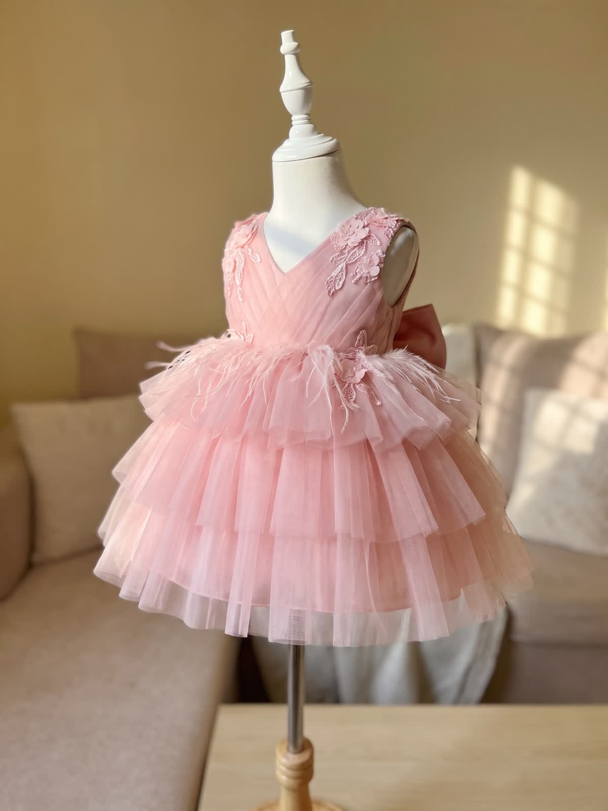 Mesh Rosette Sleeveless Midi Dresses - image 2