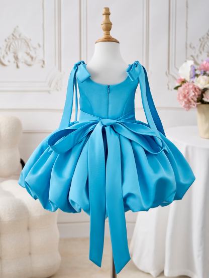 Satin Bow Sleeveless Midi Dresses - image 3