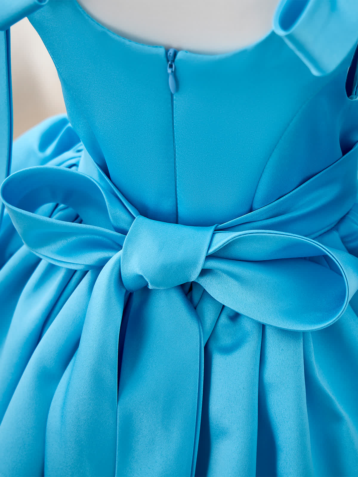 Satin Bow Sleeveless Midi Dresses - image 6