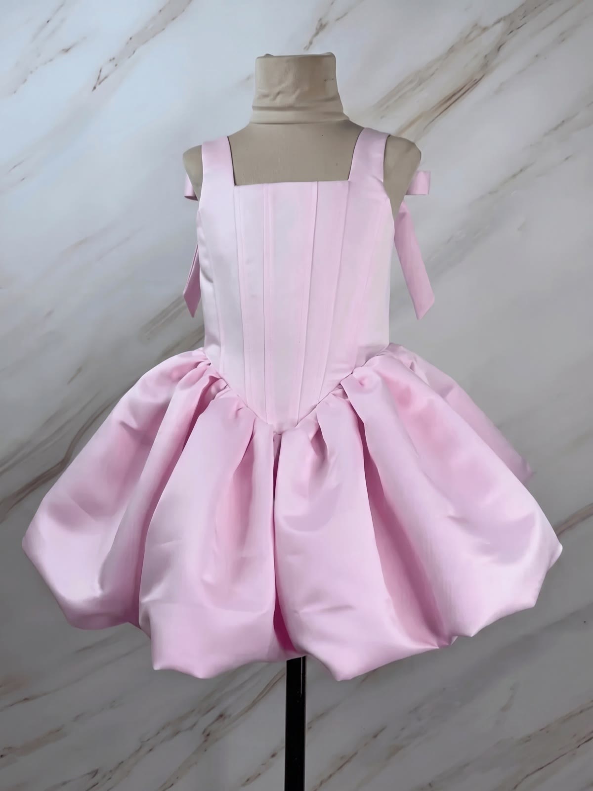 Satin Bow Sleeveless Midi Dresses - image 4