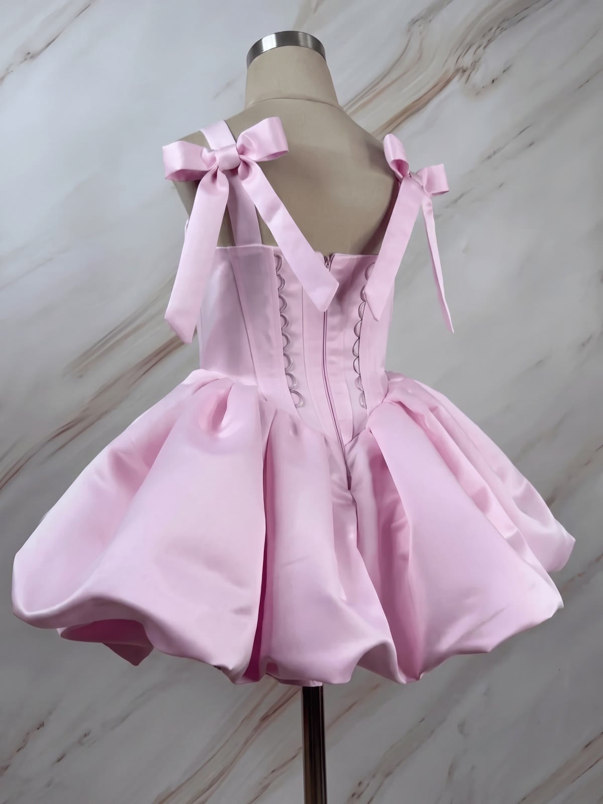 Satin Bow Sleeveless Midi Dresses - image 2