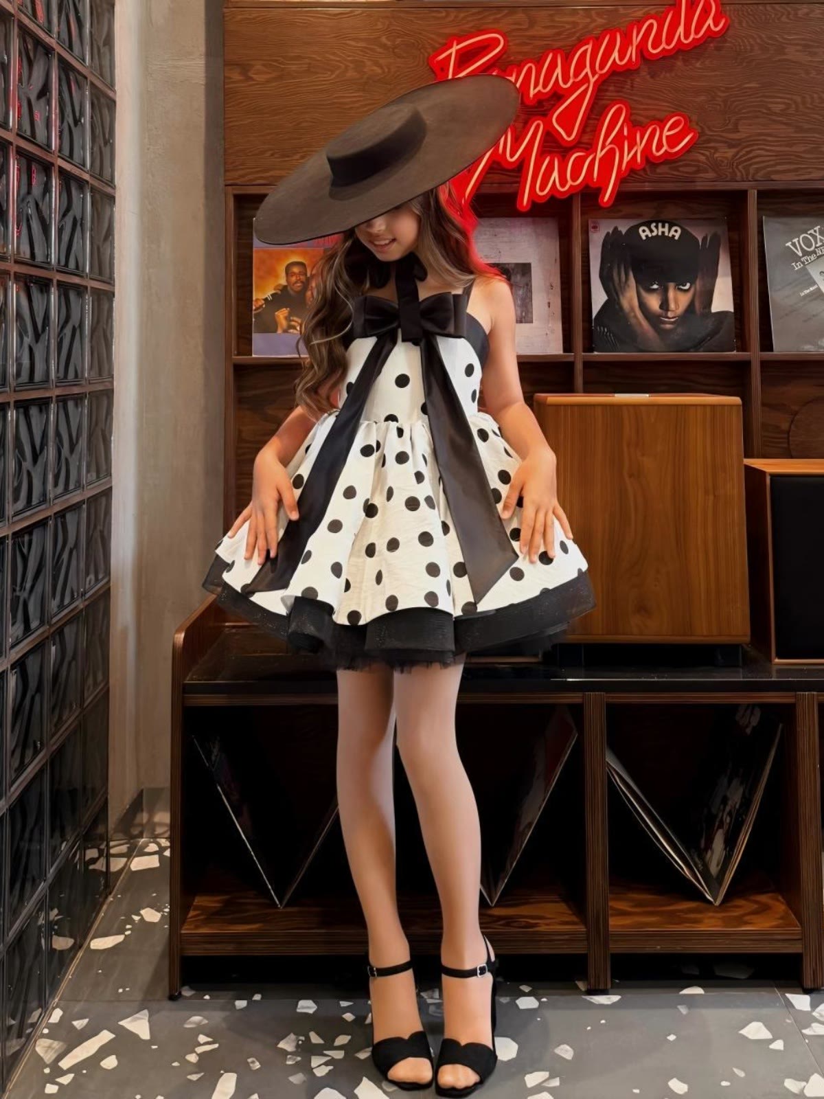 Satin Bow Sleeveless Short Dresses - image 4