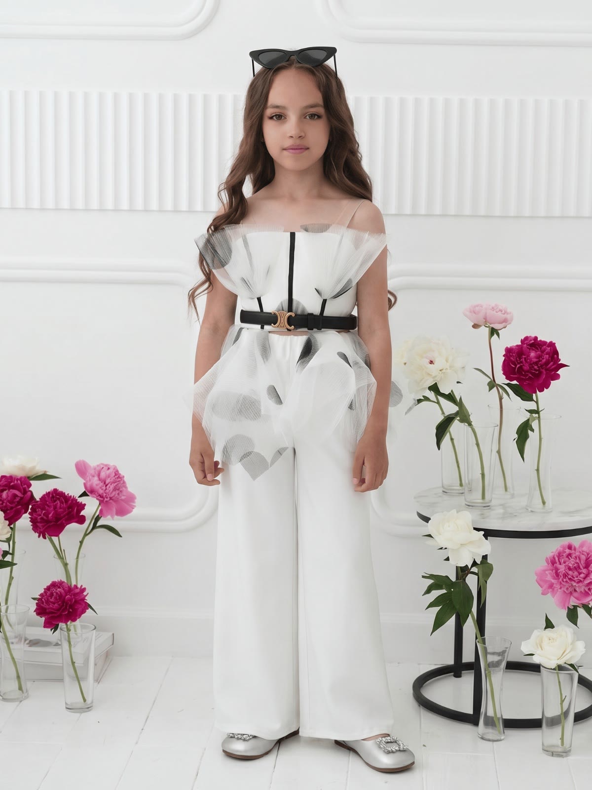 Satin Split Joint Sleeveless Long Two-piece set - image 3