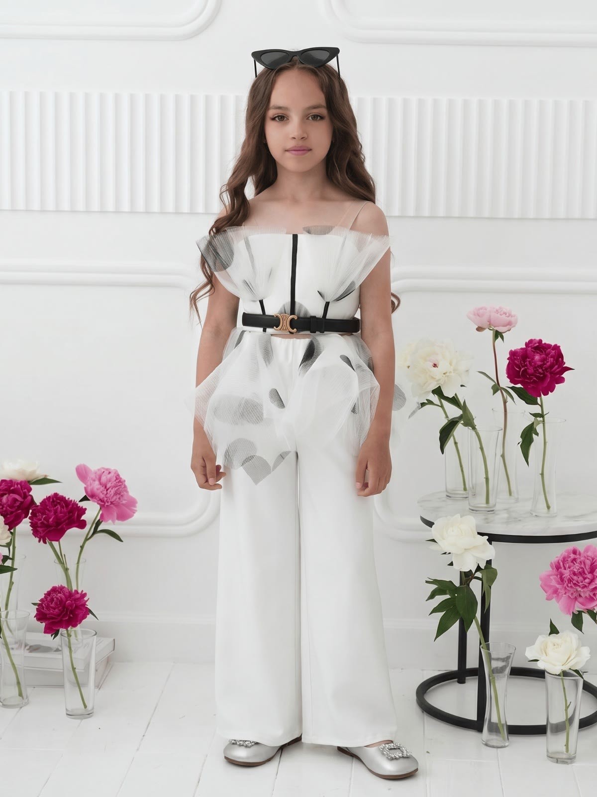Satin Split Joint Sleeveless Long Two-piece set - image 3