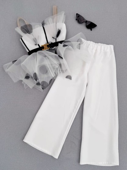 Satin Split Joint Sleeveless Long Two-piece set - image 2