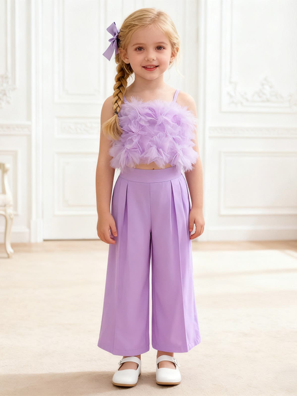 Cotton Folds Sleeveless Regular Two-piece Set - image 16