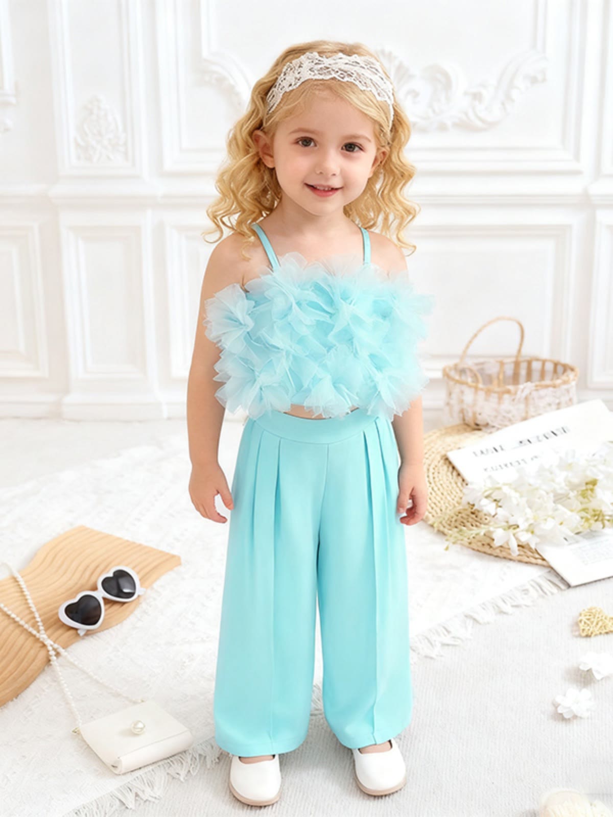 Cotton Folds Sleeveless Regular Two-piece Set - image 20
