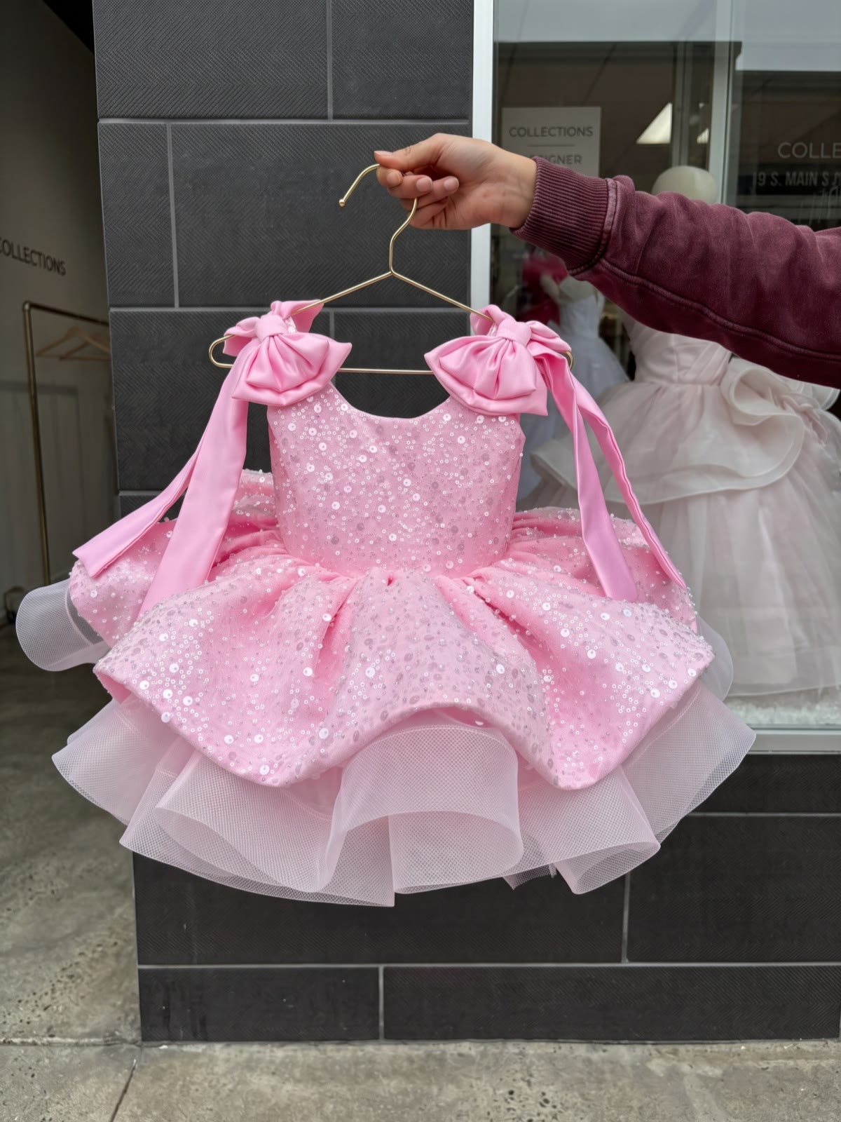 Glitter Bow Sleeveless Midi Dresses - image 2