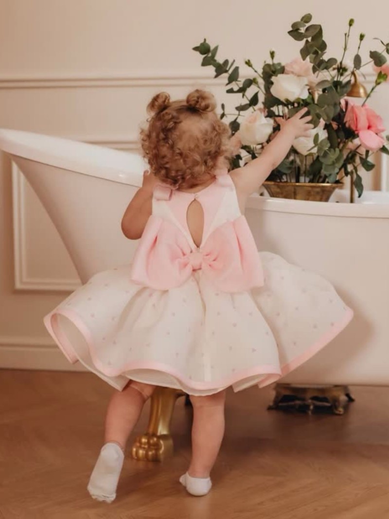Organza Bow Sleeveless Short Dresses - image 2