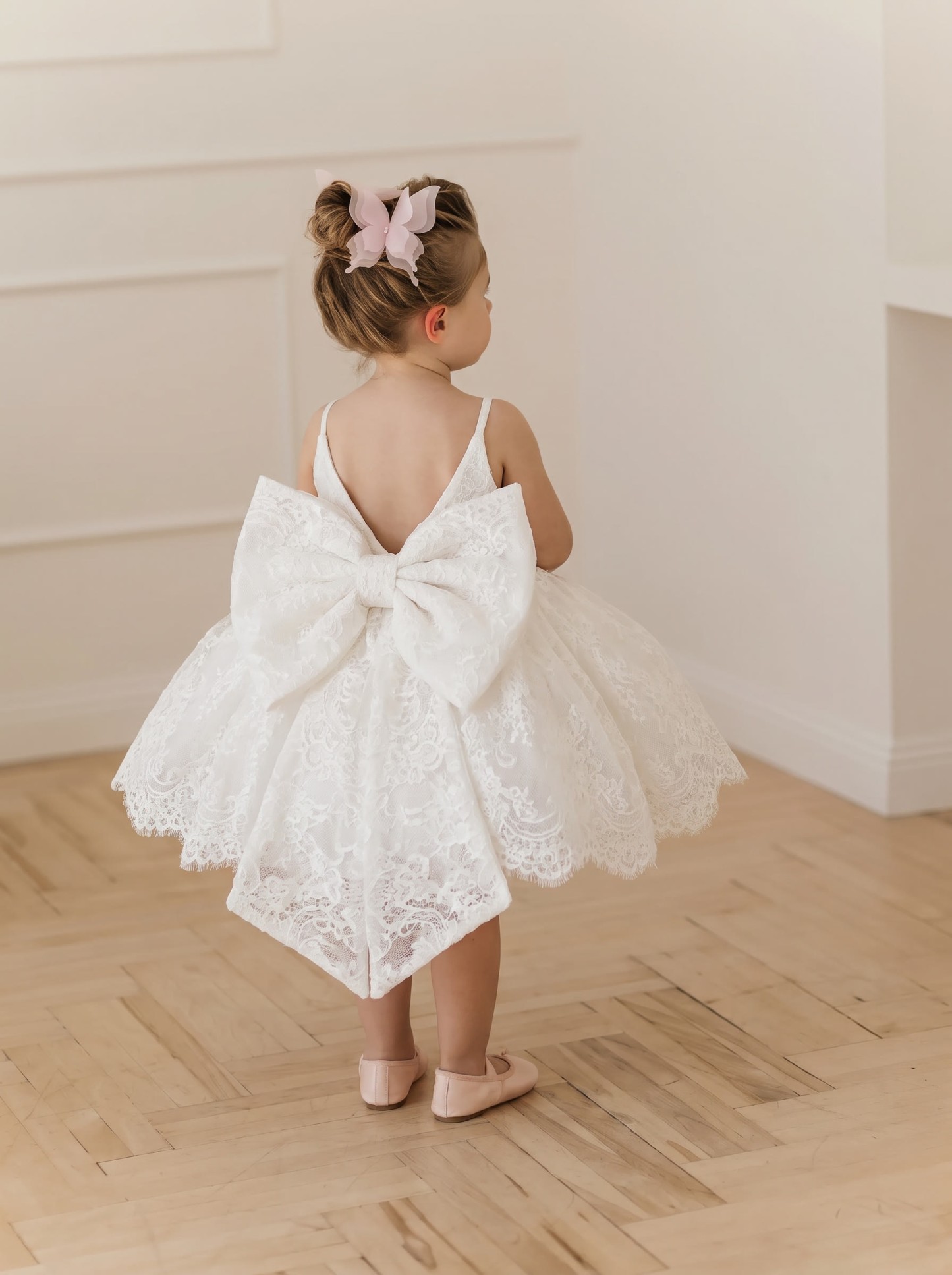 Lace Bow Sleeveless Midi Dresses - image 2