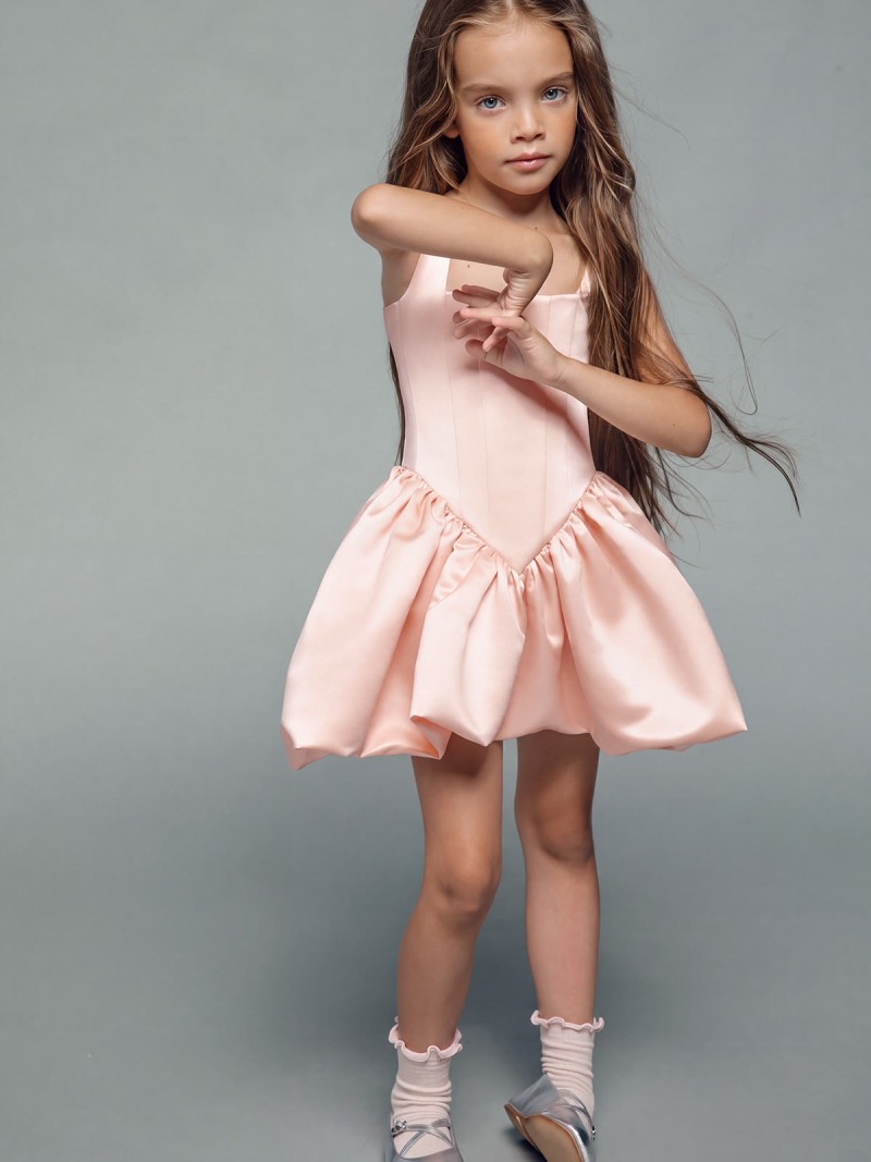 Chemical Fiber Blend Ruched Sleeveless Short Dresses - image 2