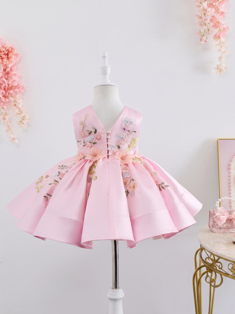 Satin Rosette Sleeveless Midi Dresses - image 2