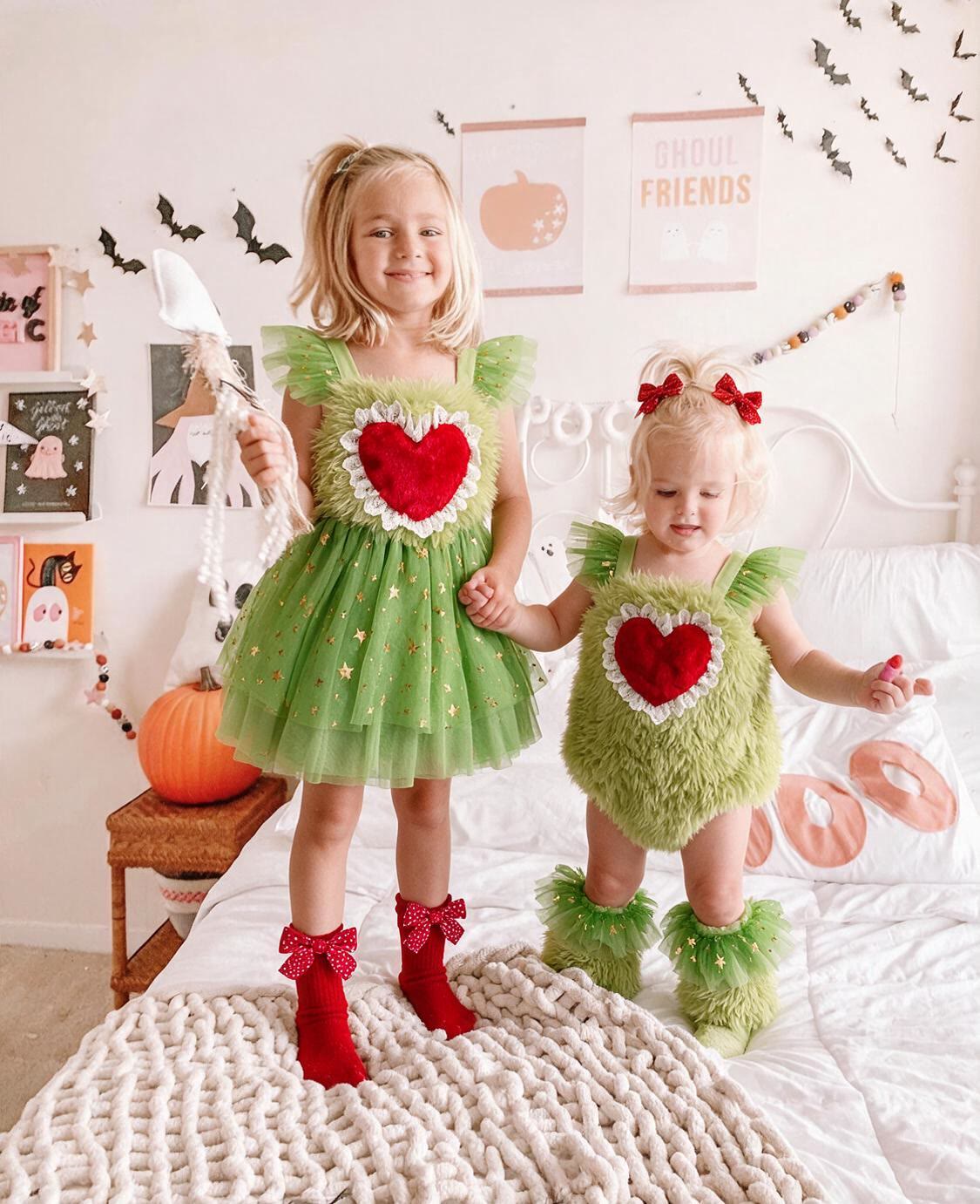 Fluff/Granular Fleece Fabric Split Joint Cap Sleeve Short Bodysuit With Leg Warmers No Accessories Included - image 3