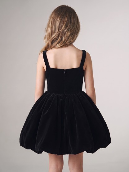 Velvet Embroidery Sleeveless Midi Dresses - image 5