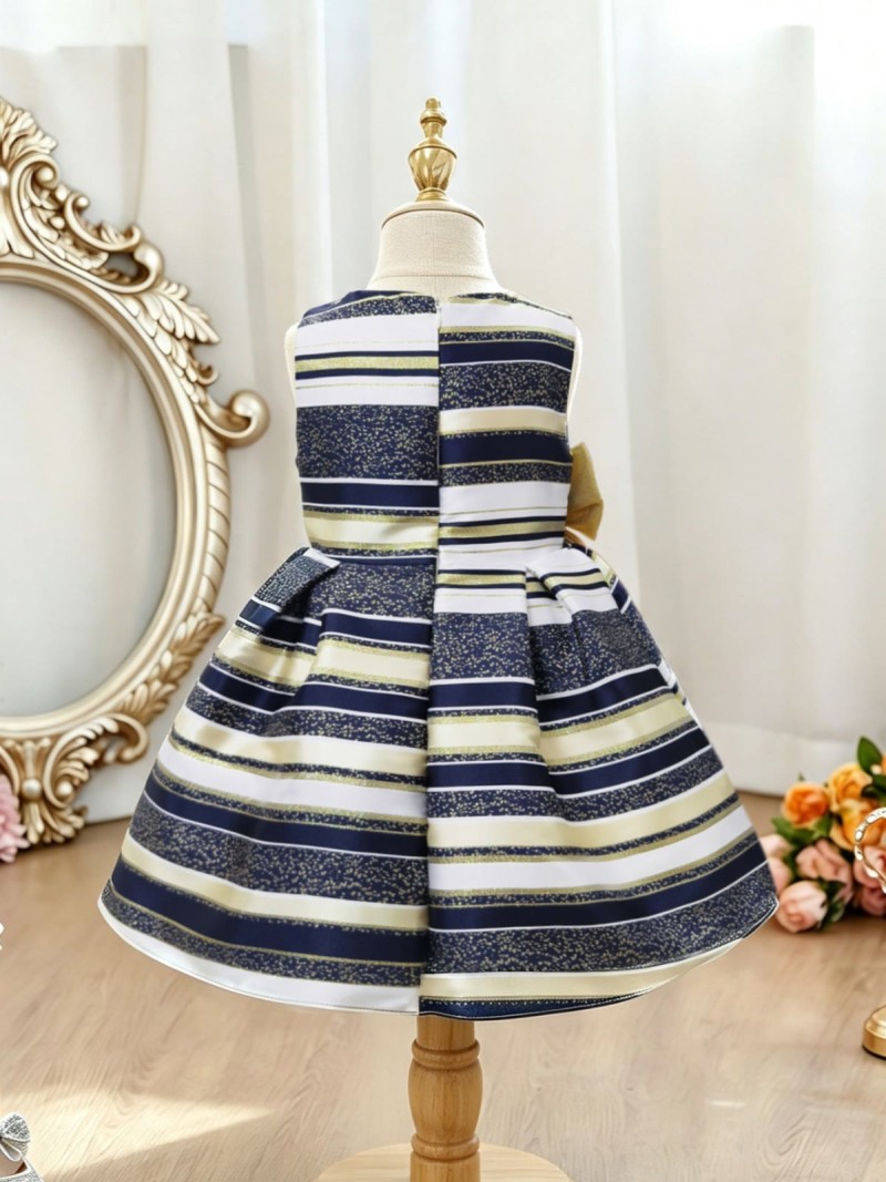 Satin Bow Sleeveless Short Dresses - image 2