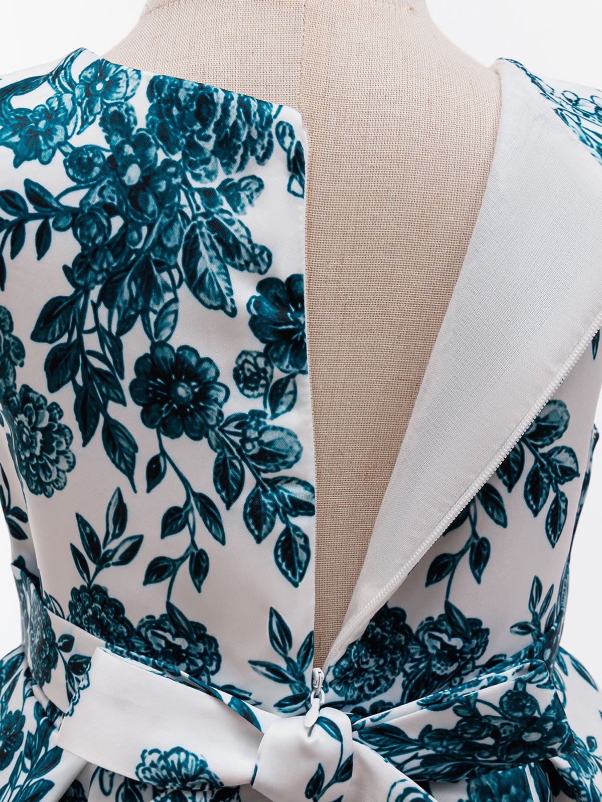 Satin Bow Sleeveless Short Dresses - image 14
