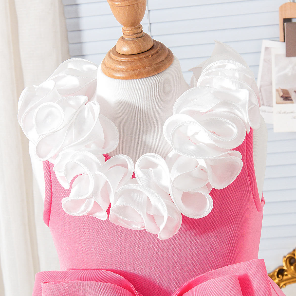 SCUBA KNIT Bow Sleeveless Midi Dresses - image 3
