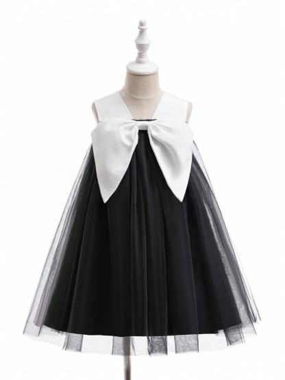 Mesh Bow Sleeveless Midi Dresses - image 4
