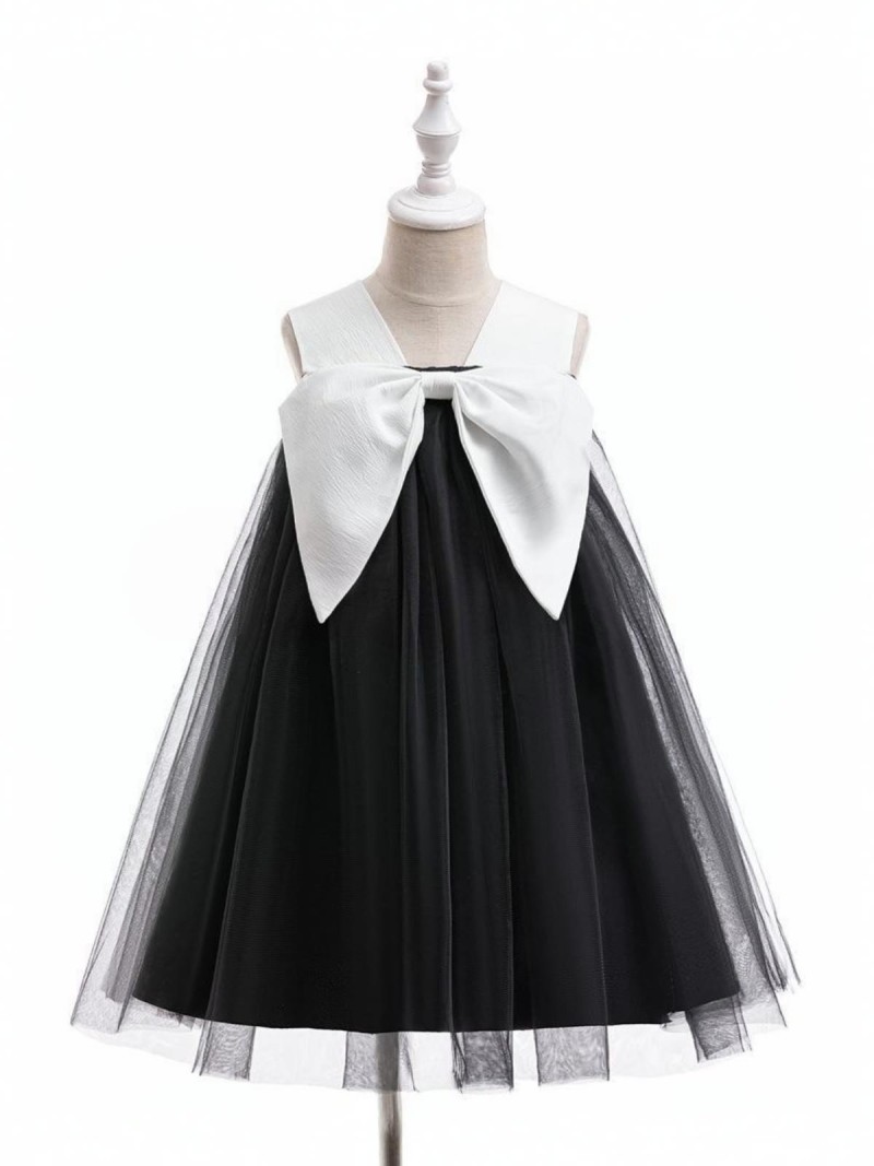 Mesh Bow Sleeveless Midi Dresses - image 2