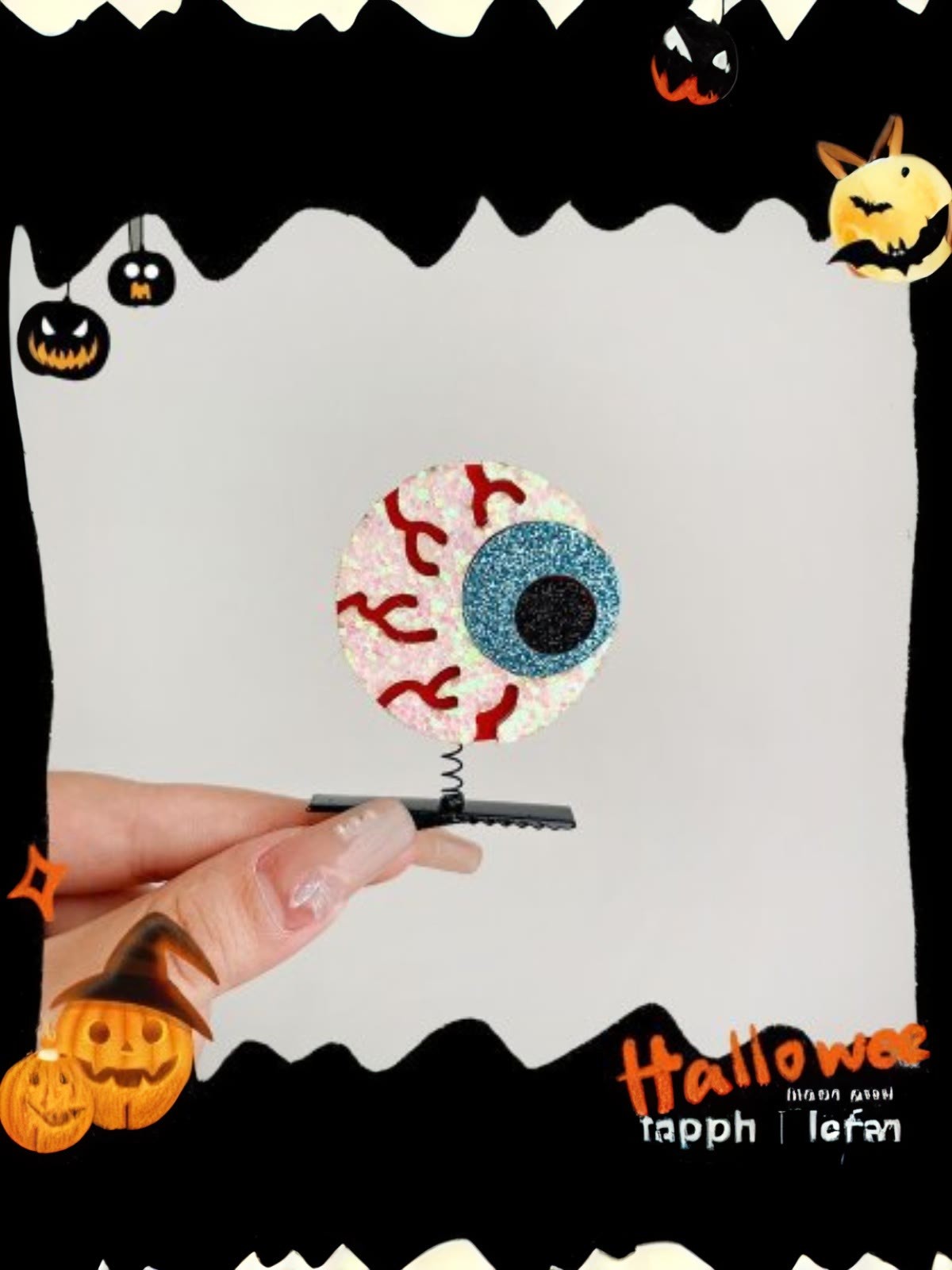 Halloween With Glitter Hair Accessories - Eyes - One size - image 7