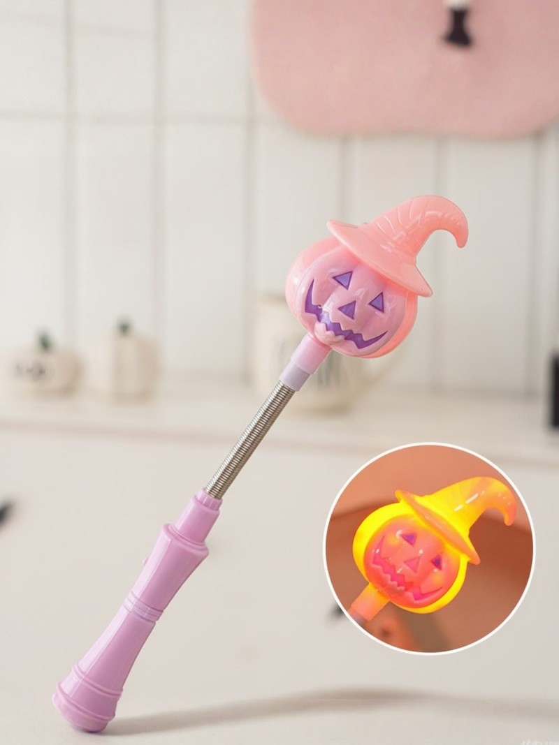 Halloween Magic Wand - Pink Hat Pumpkin - 25cm - image 6