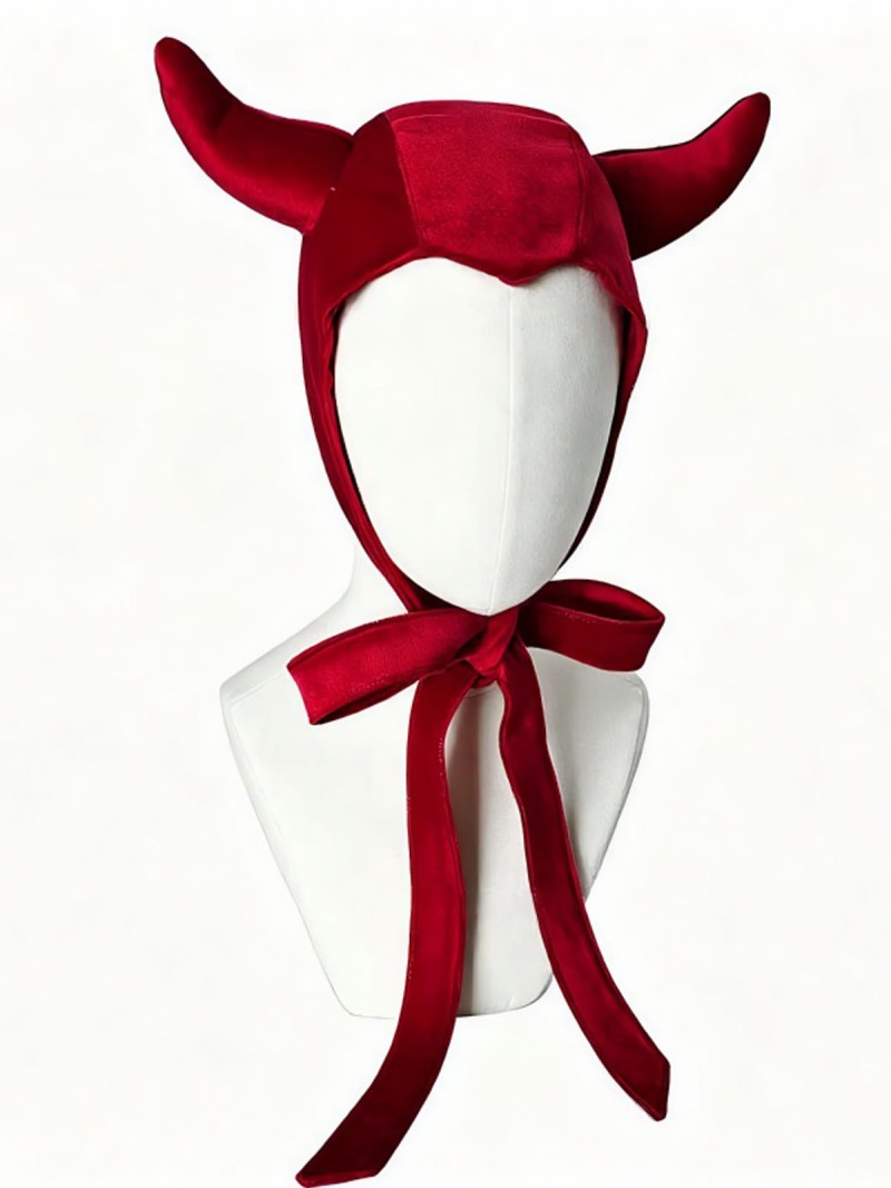 Solid With Bow Hat - Red - Adults - image 4